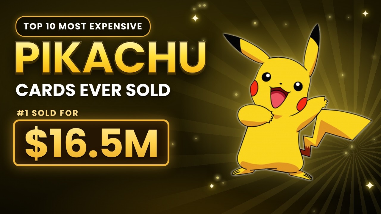 Top 10 MOST EXPENSIVE Pikachu Cards Ever Sold! - YouTube
