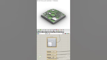 Grasshopper - EX 27 - Evaluate surface + Voronoi #parametricdesign #grasshopper #architecture