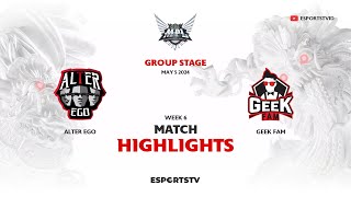 Alter Ego vs Geek Fam HIGHLIGHTS MPL ID S13 | GEEK VS AE ESPORTSTV