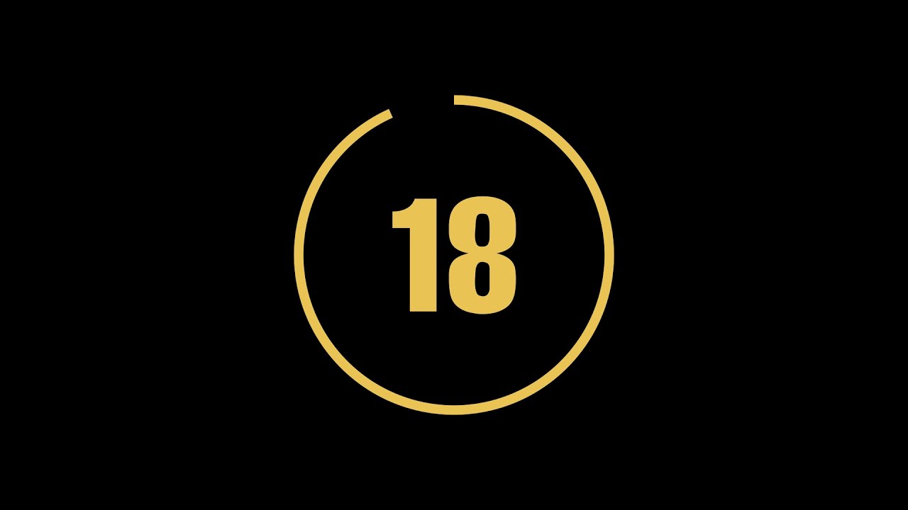 [FREE] COUNTDOWN 60 seconds + Tick Sound | Greenscreen | Overlay | Visual Effects