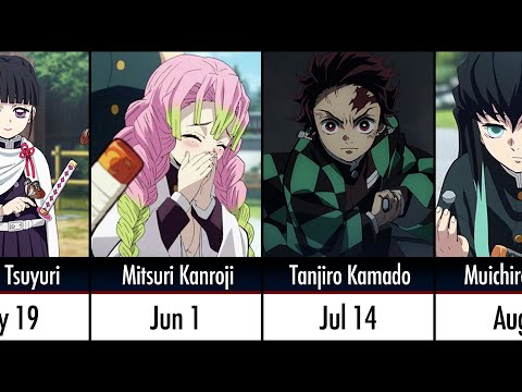 Age and Birthdays Of Demon Slayer Characters 