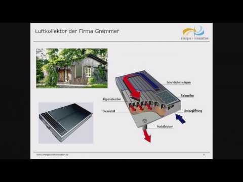 Solarluftkollektoren und Wärmespeicher zur Beheizung von Wohngebäuden - Thomas Schmalschläger