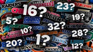 All 32 NFL Team Names RANKED From WORST to FIRST