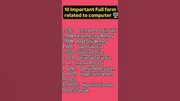 10 important full forms related to computer #cglcomputer #ytshorts #english #shorts #trending