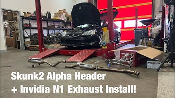 Skunk2 Alpha Header and Invidia N1 exhaust install on my 2006 Acura RSX Type S!