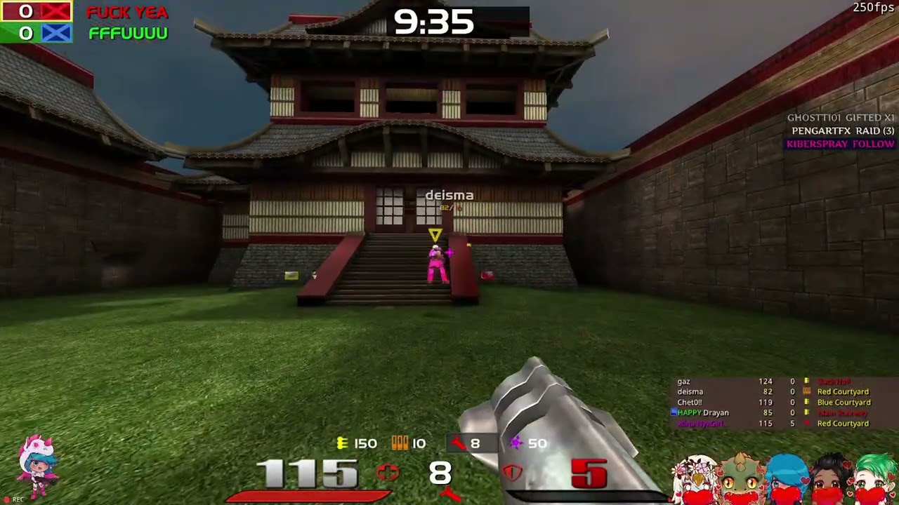 DEF - Quake Live CTF pickup: Japanese Castles, full game 