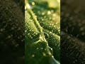 Leaf Veins – The Breath of Morning Calm | #macroasmr #leaftexture #naturevisuals #satisfyingmotion