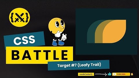 CSS Battle Target #7 - Leafy Trail 🌿 | Perfect Code Solution! 💻