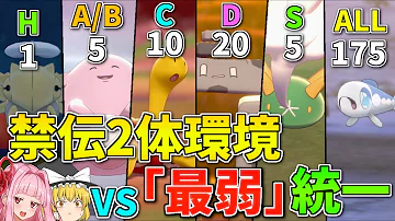 種族値最低 統一 種族値最低 統一