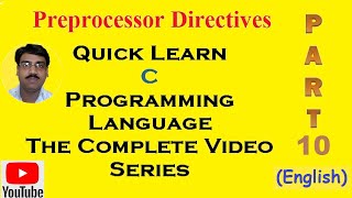 C Programming Language Part 10 | Preprocessor Directives | Macro Substitution in C | Premn Arya