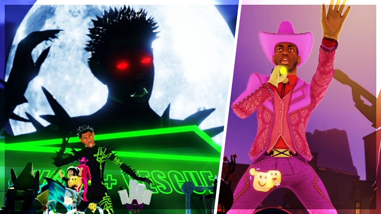 Lil Nas X Roblox Concert Full Concert Old Town Road Rodeo Panini Holiday Youtube