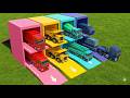 TRANSPORTING FIRE ENGINE, POLICE CARS, AMBULANCE, BULLDOZER, GARBAGE TRUCK - FS22