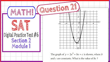 Question 21 in SAT Digital Practice Test #6, MATH Section 2 Module 1