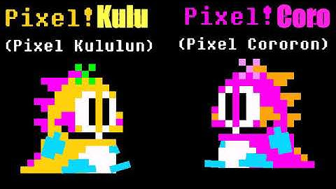 Kululun and Cororon as Pixel art Sprites