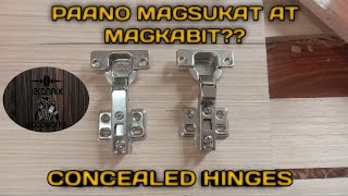 PAANO MAGSUKAT AT MAGKABIT NG CONCEALED HINGES