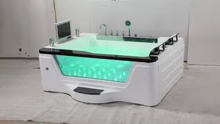 Fontana Apulia Modern Indoor Whirlpool Massage Bathtub