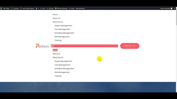 Elementor double menu error, elementor menu broken problem fix