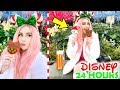 I ONLY Ate Disneyland Christmas Food For 24 Hours... Leah Ashe Vlog