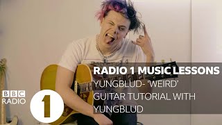 YUNGBLUD - Weird (Guitar Tutorial with YUNGBLUD) chords