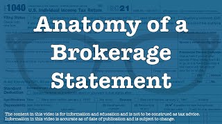 How to interpret a brokerage statement (and put the information from it on your tax return)