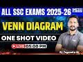 ALL SSC EXAMS 2025-26 | Reasoning Venn Diagram One Shot Video | By Yogendra Sir