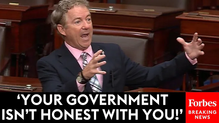 BREAKING NEWS: Rand Paul Pitches Massive Overhall To Debt Limit Bill On Senate Floor