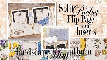 Interactive Split Pocket Page with Inserts and Embellishments