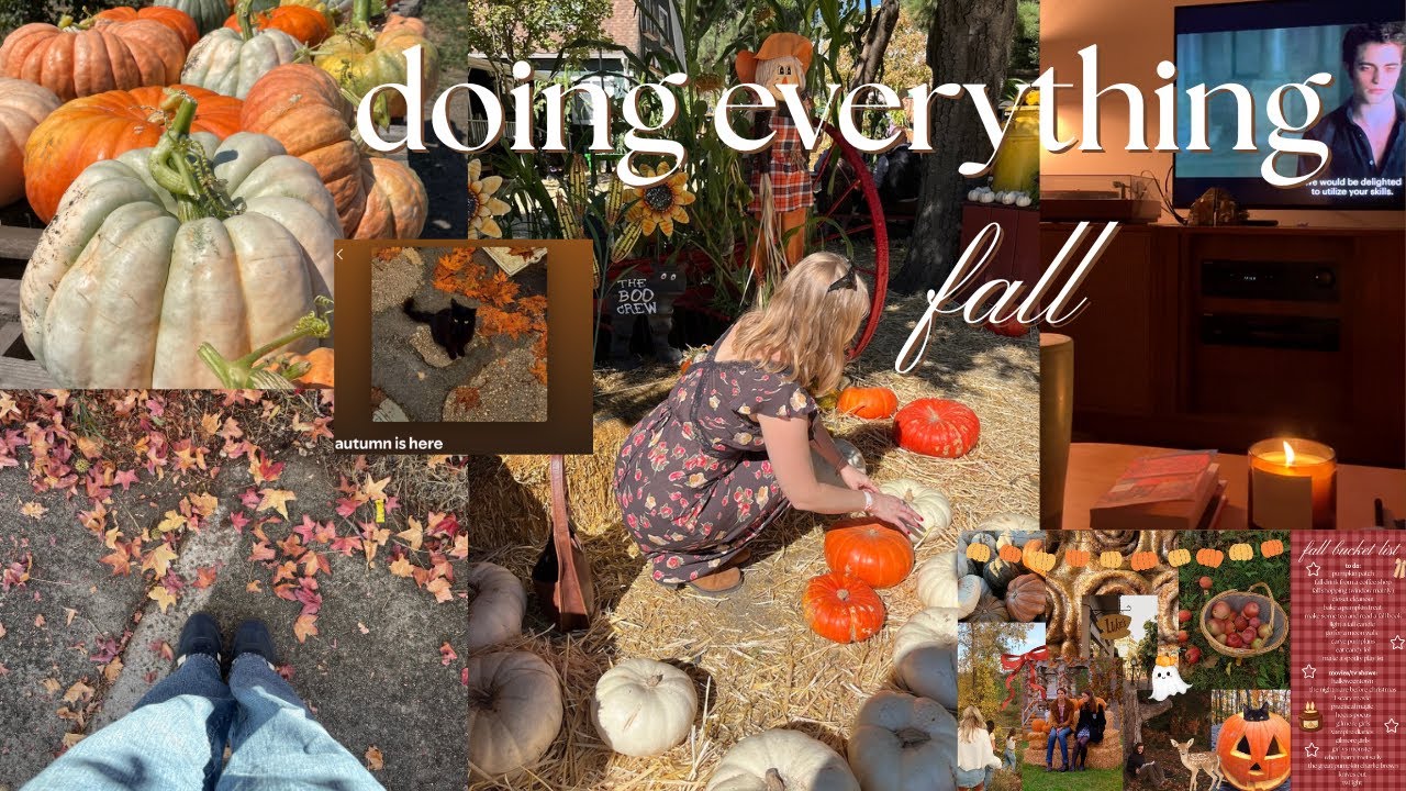 romanticizing my favorite season (creating a fall bucket list + vision board)