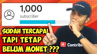 Lebih 1000 Subscriber Tapi Channel Masih Belum Monetisasi Youtube  Solusi Youtuber Pemula 2024 Update