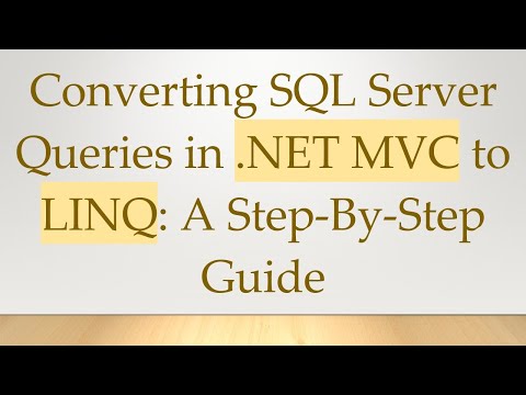 Converting SQL Server