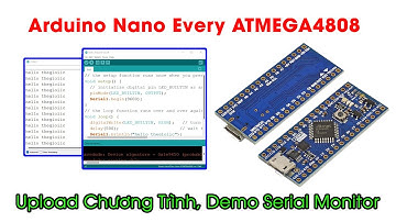 #116: Arduino Nano Every ATMEGA4808 Hướng Dẫn Upload Chương Trình, Serial Monitor