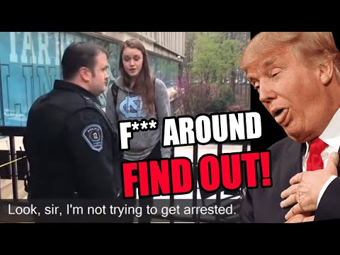 When you F*** AROUND & FIND OUT!!! Leftist college brat ARRESTED after stealing republican sign! LOL
