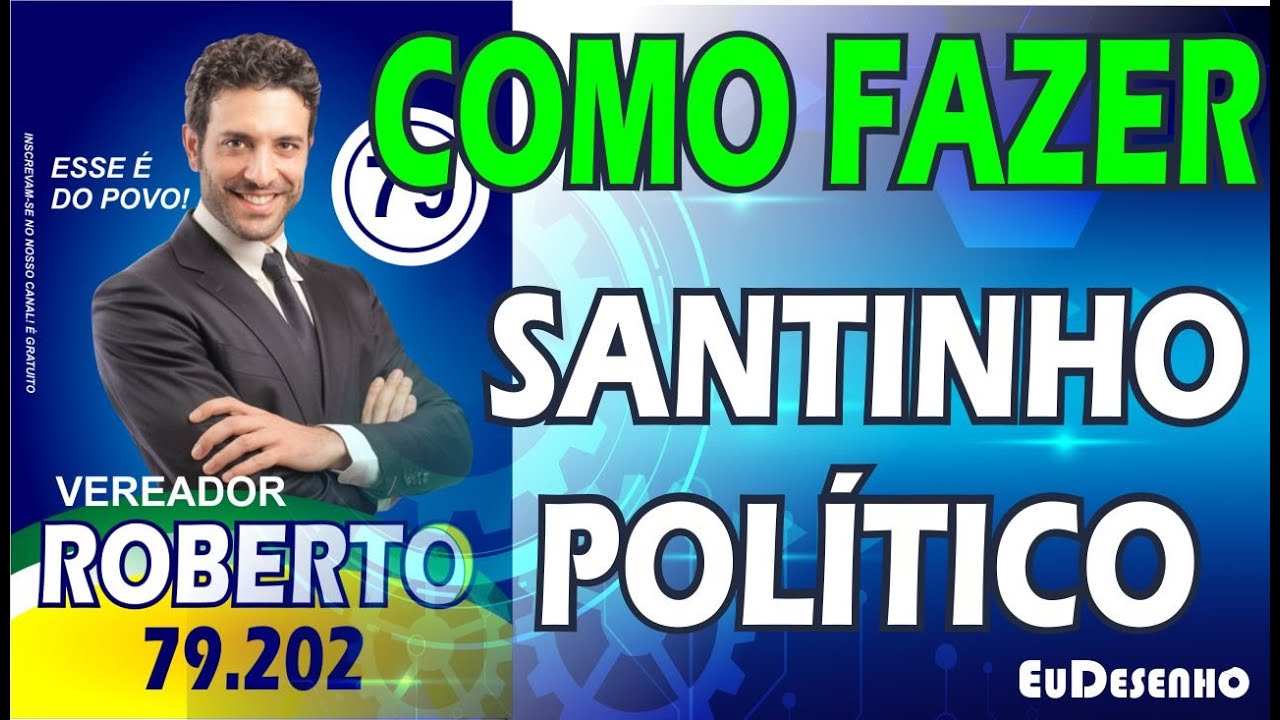(COMO FAZER SANTINHO POLÍTICO NO COREL DRAW) DESCUBRA O SEGREDO!!!