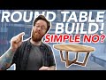 Round Coffee Table - EASY BEGINNER BUILD || Woodworking