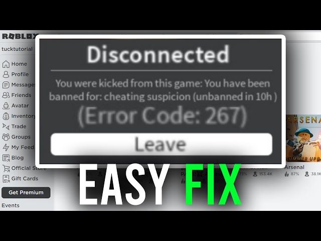 Fix: Roblox Error Code 267 With Easy Solutions [FIXED] 