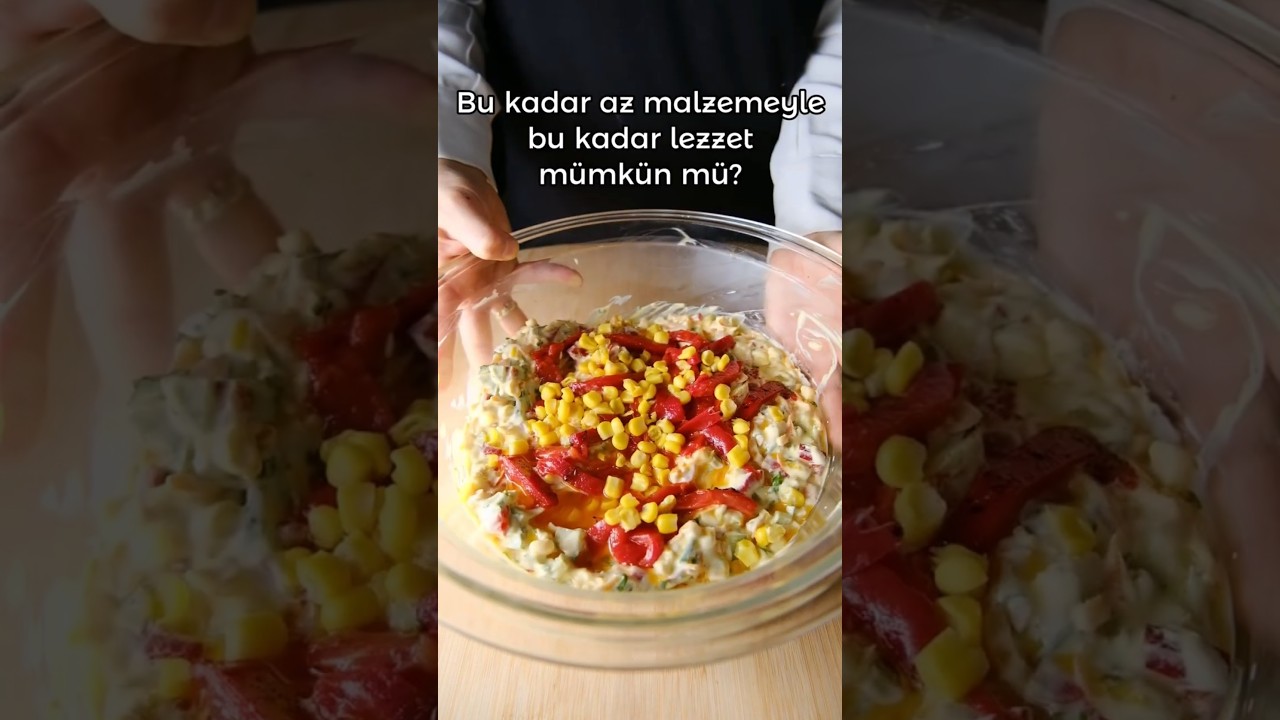 Renkli Yaz Mezesi – Yoğurtlu, Sebzeli, Serinletici Tarif! | Light Summer Meze Recipe #shorts