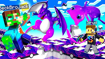 1v1v1v1 *GALAXY* LUCKY BLOCK WALLS in MINECRAFT PIXELMON!