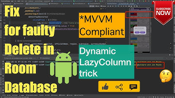 Fix for faulty delete in Room DB | Dynamic LazyColumn trick : Android Room Database - 8