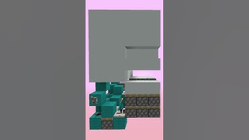 Minecraft Flush 3x3 Observerless Piston Door (Not Seamless) #redstone