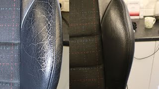 Repairing Worn out Cracked leather seats yourself - Easy and Cheap