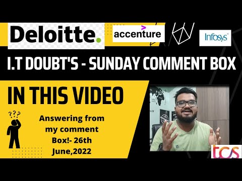 Deloitte Queries from My Comment BOX- IT Queries - 26th June