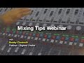 Bobby Owsinski's Mixing Tips Webinar