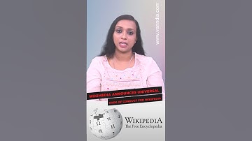 Wikimedia announces universal code of conduct for Wikipedia #shortsvideo