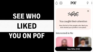 Plenty of Fish - How to See Who Liked You | POF Dating App screenshot 3