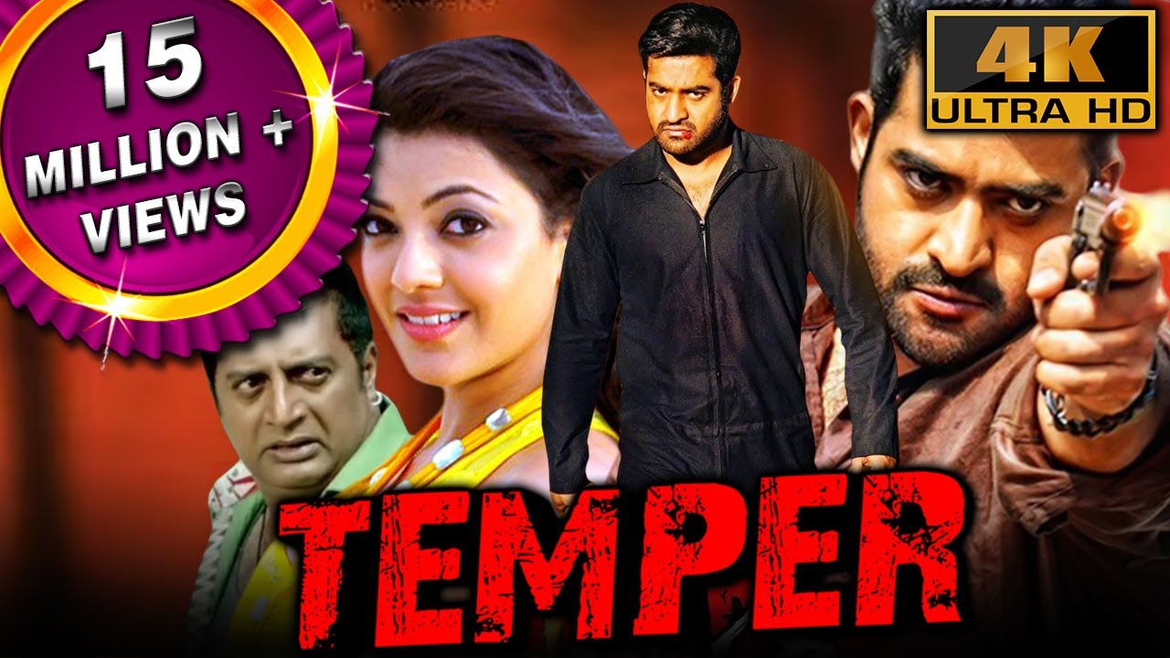 Temper 4K Ultra HD   Jr NTRs Blockbuster Action Hindi Movie  Kajal Aggarwal Prakash Raj