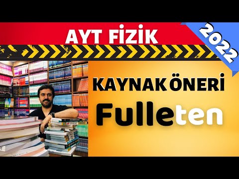 Fulleten AYT FİZİK KAYNAK Önerisi (Kolay/Orta/Zor) | 2022 YKS