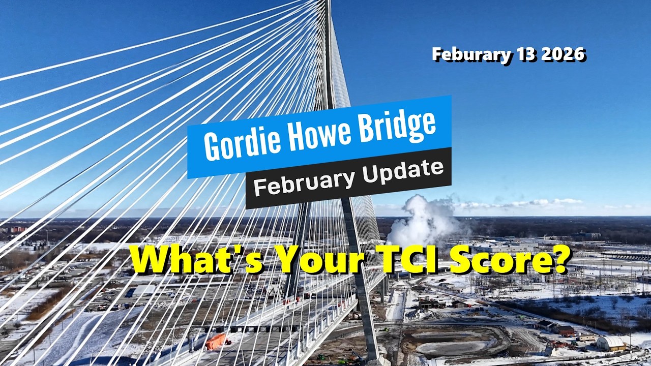 Готовность на 99%: график строительства моста + информация о безопасности.