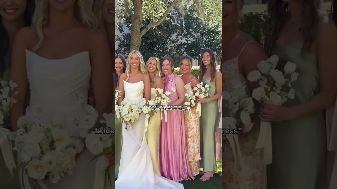 When The Bridesmaid Pick Their Own Dresses Credits In Description Bridesmaids Viral