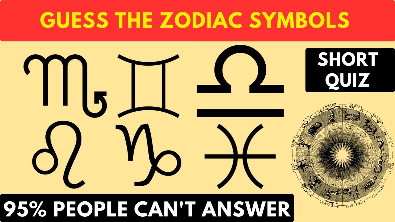 Guess the Zodiac Symbols | Short Quiz on Signs, Symbols of different ...