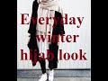 College Hijab Winter Outfits